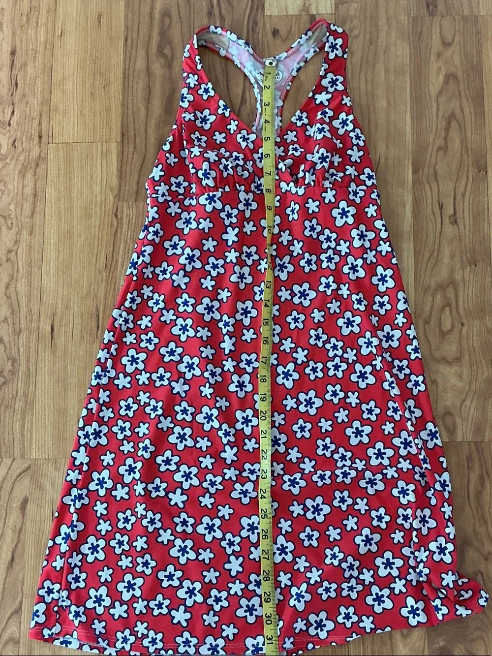 Women’s Red Floral Racerback Dress